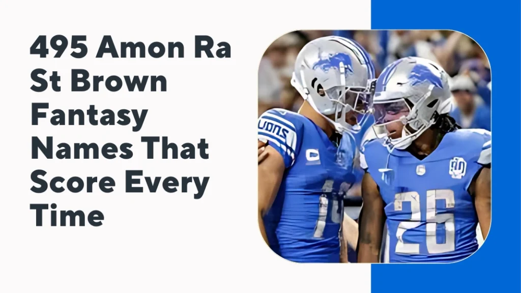 Amon Ra St Brown Fantasy Names