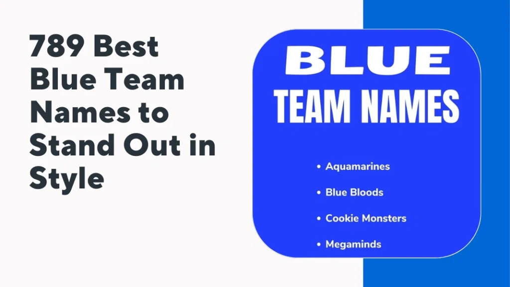 Best Blue Team Names