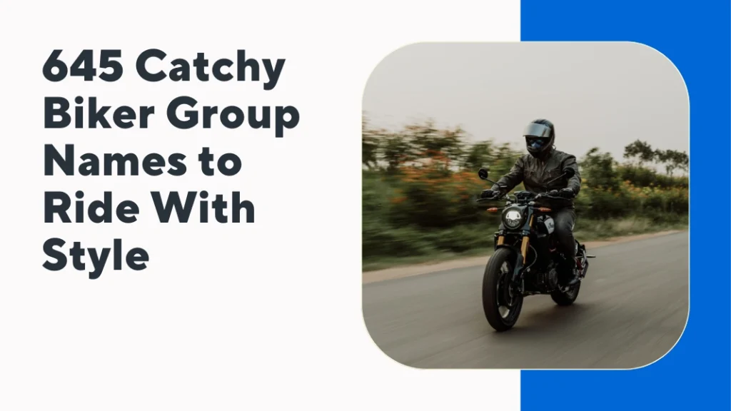 Catchy Biker Group Names