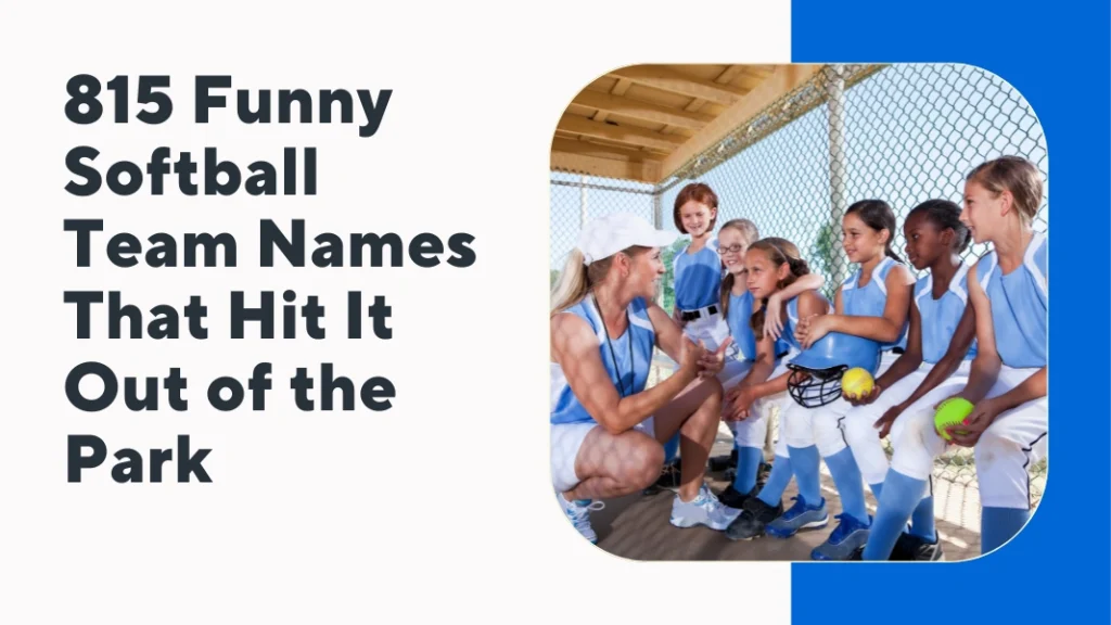 Funny Softball Team Names