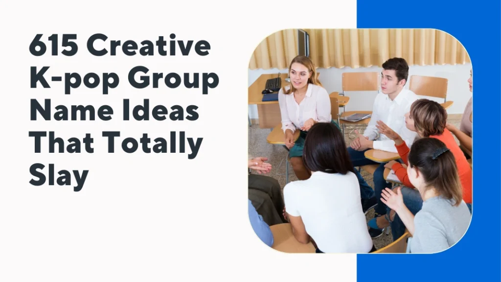 K-pop Group Name Ideas
