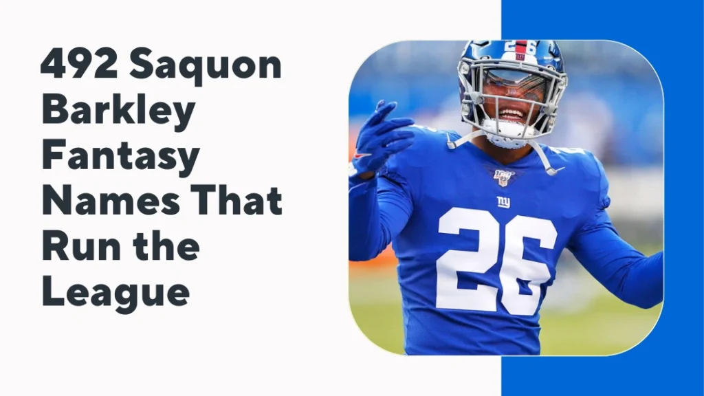 Saquon Barkley Fantasy Names