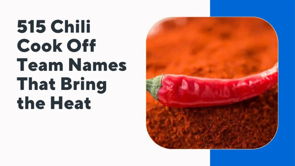 Chili Cook Off Team Names