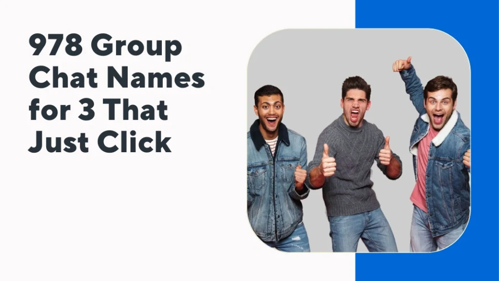 Group Names For Friends of 3