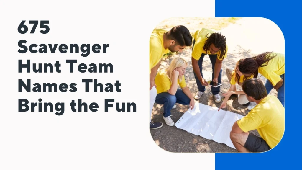 Scavenger Hunt Team Names